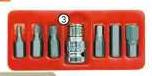 Auto Gear Sockets And Bit Sets 7 Piece Hex Bit Set SS07H-Per Set