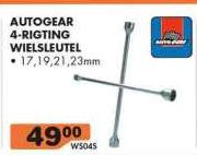 Auto Gear 4 Rigting Wielsleutel-17, 19, 21, 23mm