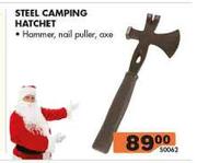 Steel Camping Hatchet Hammer, Nail Puller, Axe 50062