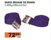 Quick Release Tie Down 400kg 38mmx2.5mm LH03