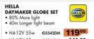 Hella Daymaker Globe Set H4-12V 55W G5542DM