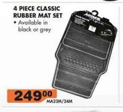 4 Piece Classic Rubber Mat Set MA23M/24M