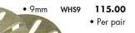 Wheel Spacers 9mm WHS9-Per Pair