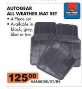 Autogear All Weather Mat Set MAR48E/BK/GY/TN