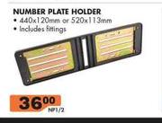 Number Plate Holder NF1/2