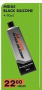 Midas Black Silicone 90ml MBS90