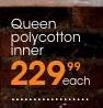 Queen Polycotton Inner-Each