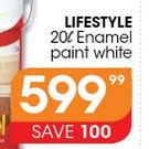 Lifestyle 20ltr Enamel White Paint