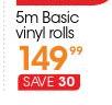 5m Basic Vinyl Rolls