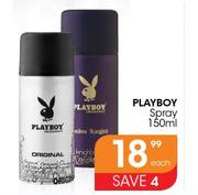 Playboy Spray-150ml Each