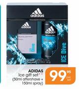 Adidas Ice Gift Set-Per Set(Aftershave-50ml + Spray-150ml)