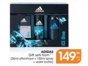 Adidas Gift Sets(50ml Aftershave + 150ml Spray + Water Bottle)-Per Set