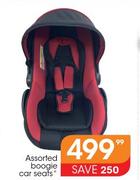 Assorted Boogie Car Seats