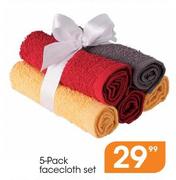5-Pack Facecloth Set