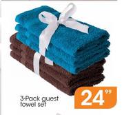 3-Pack Guest Towel Set
