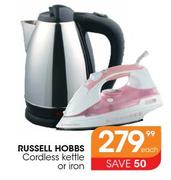 Russell Hobbs Cordless Kettle Or Iron-Each