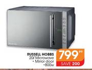 Russell Hobbs 20ltr 800W Mirror Door Microwave 