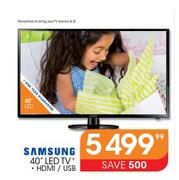 Samsung 40" LED TV
