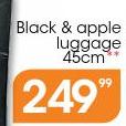 Black & Apple Luggage 45Cm