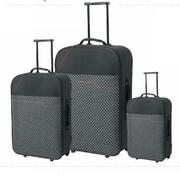 Black Printed Luggage 65Cm
