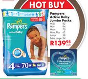 Pampers Active Baby Jumbo Packs Each