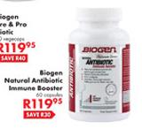 Biogen Natural Antibiotic Immune Booster Capsules-60's