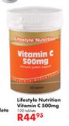 Lifestyle Nutrition Vitamin C 500mg Tablets-100's