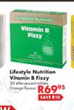Lifestyle Nutrition Vitamin & Fizzy-30 Effervescent Tablets Orange Flavour