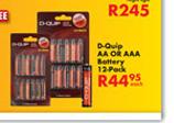 D-Qvie AA Or AAA Battery-12-Pack Each