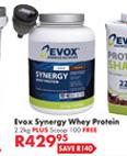 Evox Synergy Whey Protein-2.2kg Plus Shaker 100 Free