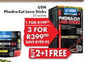 USN Phedra Cut Lava Sticks-3x20 Sachets Pack