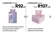 Dreamland 4 Piece Duvet Sets (Single) 827366