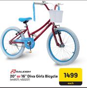 Raleigh 20" Or 16" Diva Girls Bicycle-Each