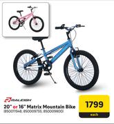 Raleigh 20" Or 16" Matrix Mountain Bike-Each