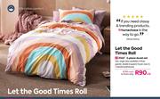 Let The Good Times Roll 2 Piece Duvet Set