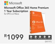 Microsoft Office 365 Home Premium 1 Year Subscription