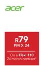 Acer Liquid Z220(Black)-On A Flexi 110