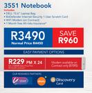 Dell 3551 Notebook-On A 500MB Data Price Plan