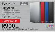 Seagate 2.5" 1TB Hard Drive-Each