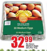 Nu Dawn Medium Eggs-30's Per Tray