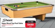 Shoot Vegas Wood Top Pool Table-Each