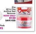 Kiss All in One Artifical Nail Remover
