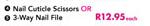 Nail Cuticle Scissors-Each