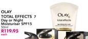Olay Total Effects 7 Day Or Night Moisturiser SPF15-50ml Each