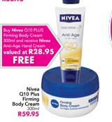 Nivea Q10 Plus Firming Body Cream-300ml Each
