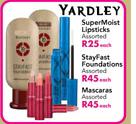 Yardley SuperMoist Lipsticks-Each
