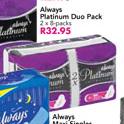 Always Plattinum Duo Pack-2 x 8 Packs