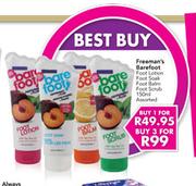 Freeman's Barefoot Face Lotion,Foot Soak,Foot Balm,Foot Scrub 150ml Asssorted-Each