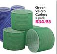 Green Velcro Curlers-4's Pack