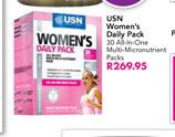 USN Women's Daily Pack-30 All-In-One Multi-Micronutrient Packs